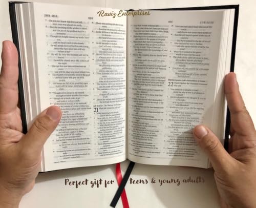 Holy Bible ESV Semi Compact Bible (English Standard Version) Hard Bound (Black colour) Contains Both Old & New Testament – Raviz Enterprises