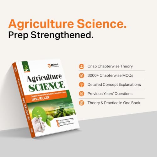Arihant Agriculture Science 2027 | Guide for UPSC,JRF & ICAR Agriculture Competitive Exams | To-the-Point Chapterwise Coverage | 3000+ Chapterwise MCQs & Previous Years' Question Papers | Hindi Medium