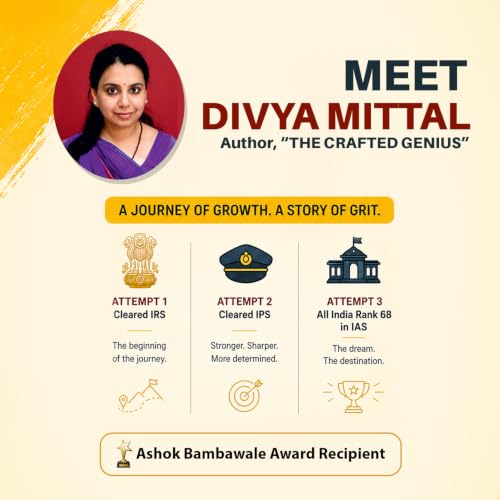 The Crafted Genius | Step-By-Step Blueprint For Cracking UPSC Civil Services Exam | Master Prelims, Mains and Interview | By Divya Mittal, IAS