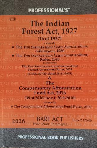 The Indian Forest Act, 1927 Bare Acts 2026 EDITION Professional