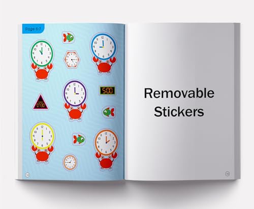 Tell the Time: Sticker Activity Book for Children | Learn to Read the Clock with 100+ Stickers | Ages 4–7 | Fun Way to Master Time Concepts