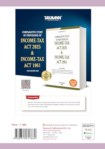 Taxmann's Income-Tax Act 2025 | POCKET [Finance Act 2026] – Compact Statutory Compendium with Four-Tier Section-Level Annotations | 1961 Act Cross-References | Allied Statutory Texts