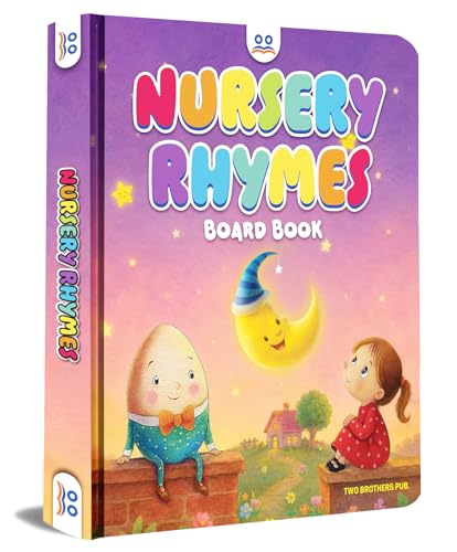 Nursery Rhymes Book - Board Book for Kids | Premium Quality Classic Rhymes Book for Kids | Early Learning Activity Book | Ages: 2 - 6 Years | Two Brothers Publications