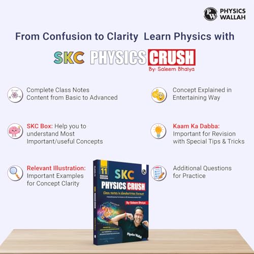 PW SKC Physics Crush Class 11 (English Edition) Handwritten Format Notes By Saleem Sir For JEE and NEET Exams | From Basic to JEE Advanced via JEE/ NEET