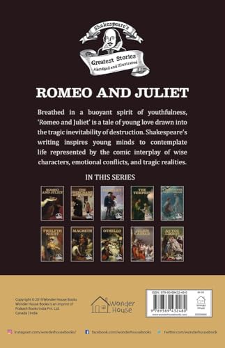 Romeo and Juliet : Shakespeare’s Greatest Stories For Children (Abridged and Illustrated) With Review Questions And An Introduction To The Themes In The Story