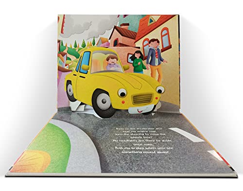 Pop-Up Transport - Car - Gorgeously Illustrated Pop-Up Book For Children - Learn About The World Of Cars And What All They Do