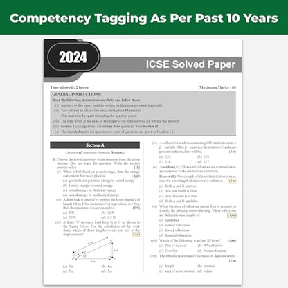 PW ICSE Class 10 Previous Year Question Papers | 10 Years Solved Papers (2016–2026) | Board Exam 2027 | Physics, Chemistry, Maths, Biology, Economics, ... Computer Applications, English Paper 1 & 2