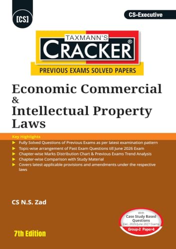 Taxmann's CRACKER COMBO for CS Executive | Dec. 2026/June 2027 Exams | Group 2 – Papers 5 to 7 | CRACKER Series | CMSL, ECIPL | EC & IPL and Tax | June 2026 Edition | Set of 3 Books