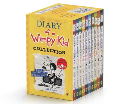 Diary of a Wimpy Kid Boxset: 10 Books Collection (Books 1-10) | #1 International Bestselling Series | 250+ Million Copy Bestseller | Ages 8+ Years