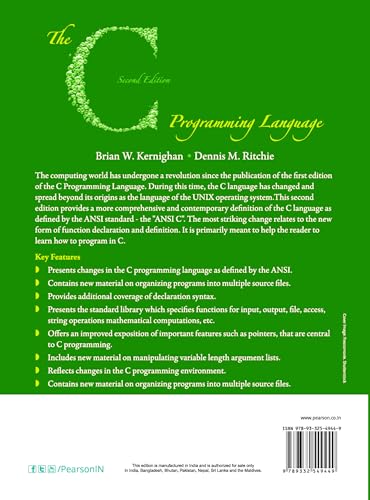 C PROGRAMMING LANGUAGE, 2ND EDN
