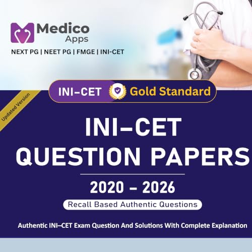 INI CET Solved Question Papers 2020–2026 | Previous Year Papers with Detailed Solutions | PYQ Book for INI-CET, NEET PG & FMGE