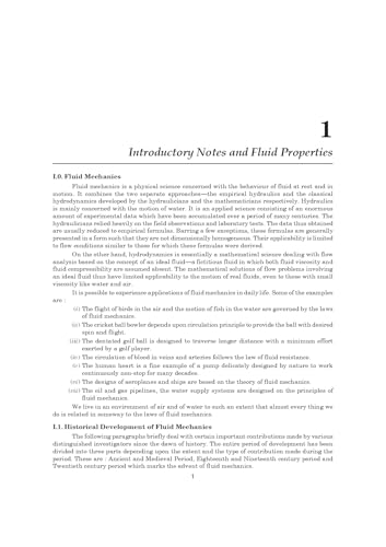 Fluid Mechanics including Hydraulic Machines