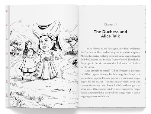 Alice in Wonderland: Illustrated Abridged Children Classics English Novel With Review Questions (Hardback)