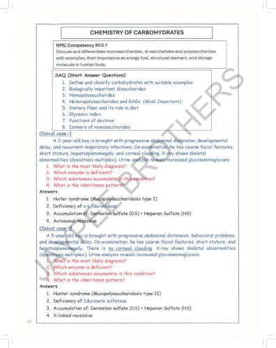 Golden Notes Biochemistry Rapid Revision Handwritten Notes, 4/E for Undergraduate Medical Students (MBBS, BDS, BAMS, BHMS, BPharm, BSc Biochemistry) & NEET PG Exam | Mnemonics & 100+ Clinical Cases