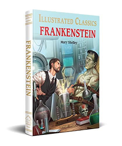 Frankenstein for Kids : illustrated Abridged Children Classics English Novel with Review Questions