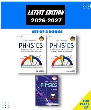 New Simplified Physics Set of 3 Books, Latest Edition 2026-2027, for Class 12th by S.L. Arora
