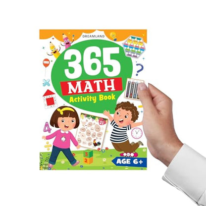 365 Maths Activity Book for Kids Ages 5-10 | Fun Math Workbook with Addition, Subtraction, Multiplication & Division | Interactive Activities to Build Confidence & Core Skills