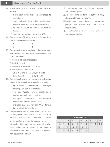 IIT JAM Biotechnology Books 2027 | Bioscience Practice Book with 3500+ Previous Year Questions with Detailed Solution | Best Book for IIT JAM BT & MSc Entrance Exams | IFAS Publications