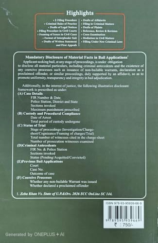 Practice & Procedure for Filing (Civil & Criminal) | 3rd Edition 2026 | Kush Kalra | Practical Guide to Civil & Criminal Filing, Drafting, Court Procedure & E-Filing