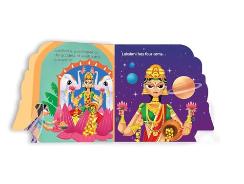 My First Shaped Board Book: Illustrated Goddess Laxmi Hindu Mythology Picture Book for Kids Age 2+ (Indian Gods and Goddesses)