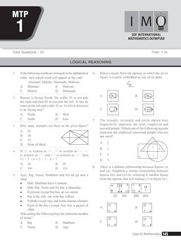 MTG Mathematics (IMO) Olympiad Prep Guide Class 8 | Detailed Theory, Exercise with Self Test For Practice | SOF Olympiad Books For Exam 2026-27 (Useful For Level-1 & 2)