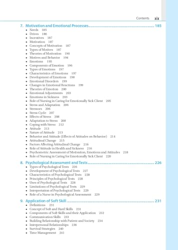 Applied Psychology for Nurses, 6/E - Textbook for BSc Nursing 1st Semester | As per Revised INC Syllabus | Chapter-wise Question Bank, Comparative Tables and Flowcharts for Semester Exam