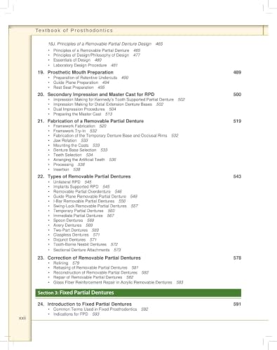 Textbook of Prosthodontics