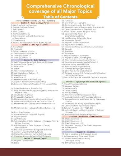 Disha Medieval History of India Simplified for UPSC & State PSC Civil Services Exams | 4 color Book Powered with Infographics, Mindmaps, Pictures & Tables
