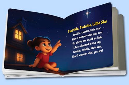 Nursery Rhymes Book - Board Book for Kids | Premium Quality Classic Rhymes Book for Kids | Early Learning Activity Book | Ages: 2 - 6 Years | Two Brothers Publications