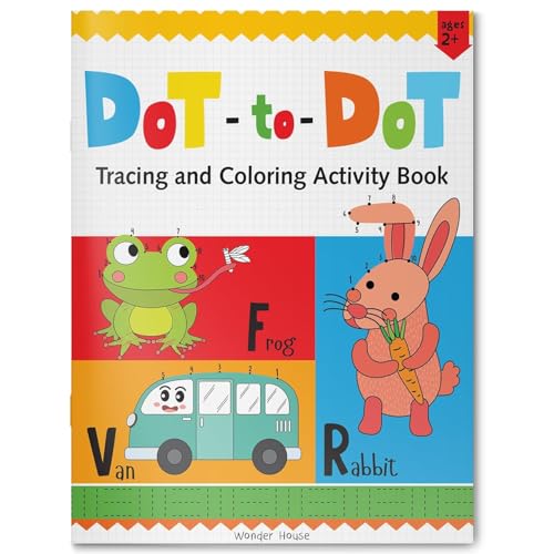 Preschool Activity Book | Dot-To-Dot – Tracing And Coloring Activity Book For Kids Ages 3–5 | Connect The Dots, Trace Lines & Color Fun Shapes And Animals | 2+ Hours Of Early Learning & Creativity