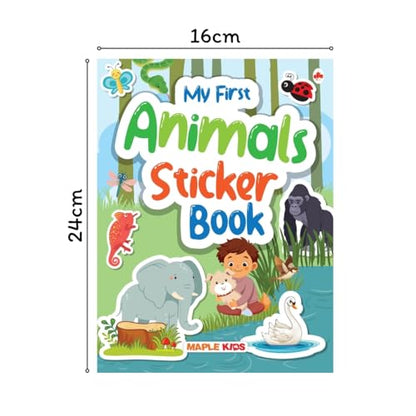 My First Sticker Book - Animals - Activity Book for Kids - Stickers for Children - Age 3+ Years