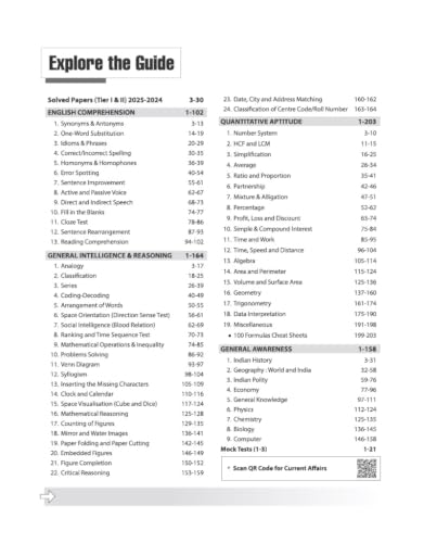 Arihant SSC CHSL (Tier I & II) 2026 | Complete Study Guide with Conceptwise Notes, 3000+ Exam-Centric MCQs, PYQs up to 2025, Time-Saving Tricks & 100 Formula Cheat Sheet | Free Online Tests