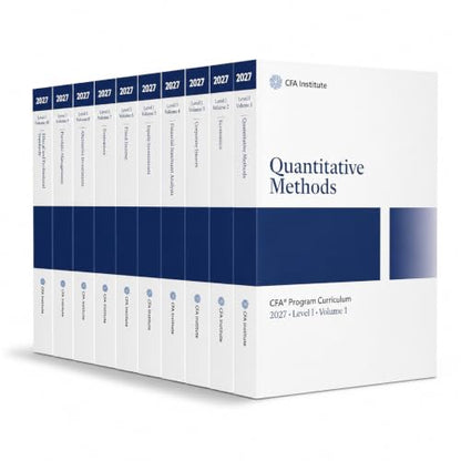 2027 CFA Level 1 & Curriculum Combo study material Level 1, 4 Syllabus Guides, 1 Question Banks | CFA Curriculum 10 Syllabus Book