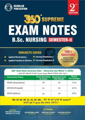 Bhushan Science 360 SUPREME EXAM NOTES - B.Sc. Nursing 2nd Semester