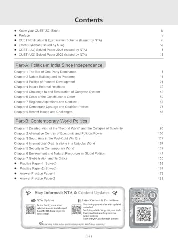 Oswaal NTA CUET (UG) Chapter-wise Solved Papers Question Bank | Political Science | PYQs (2021–2026) NCERT aligned MCQs | With Solved Paper 2026 | For 2027 Exam | With Oswaal AI