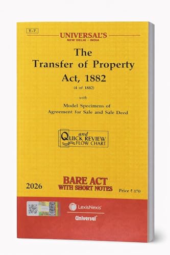 The Transfer of Property Act ,1882 Bare Acts- Latest 2026 EDITION Universal's