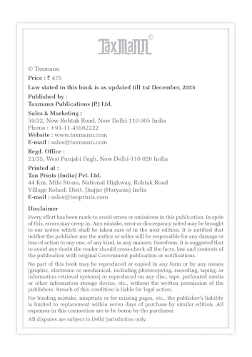 Taxmann's Bharatiya Nagarik Suraksha Sanhita 2023 [Bare Act] – Affordably Priced Edition Presenting the Complete Text—Along with Comparative Tables | Legislative Aids