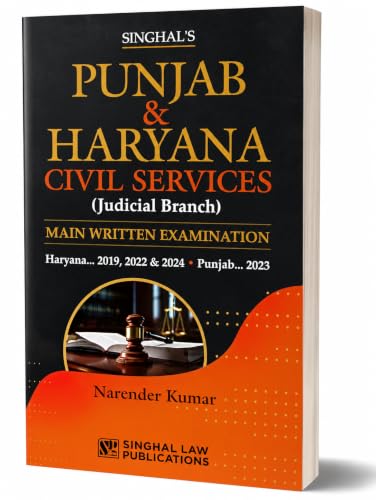 Punjab & Haryana Civil Services (Judicial Branch) Main Written Examination Solved Papers | Haryana 2019, 2022 & 2024 | Punjab 2023 | Narendra Kumar | Singhal Law Publications