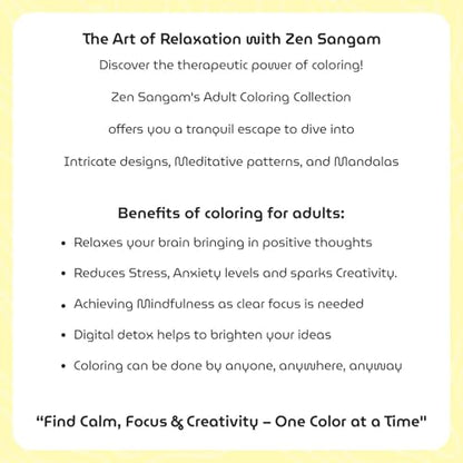 Meditative Mandalas Adults Coloring Book - (Book 1) - 24 Unique Designs
