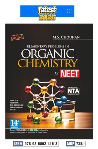 Balaji Elementary Problems in Organic Chemistry for NEET by M.S. Chouhan, 14th Edition, 2026