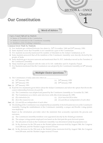 Gurukul by Oswal ICSE Class 9 History & Civics Most Likely Question Bank for 2027 Exam | Chapterwise & Categorywise Questions, Competency-Based Practice, New Pattern Questions, MCQ Explanations
