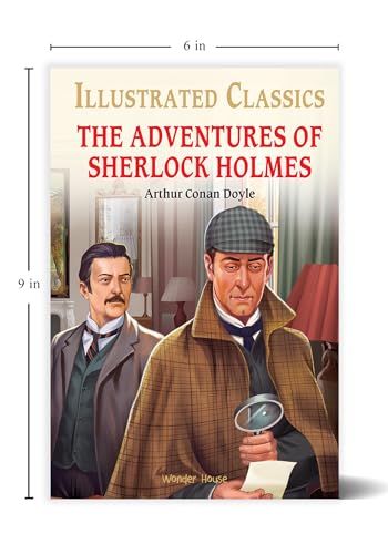 The Adventures of Sherlock Holmes Illustrated Abridged Children Classics English Novel with Review Questions Hardback