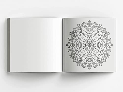 Mandala Art Book for Kids Tear Out Sheets (Enhance Art Coloring, Drawing Skills, Mandala Practice) High Quality Big 160 GSM for Frame After Colouring - Perfect Gift for Teens