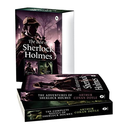 The Best of Sherlock Holmes (Set of 2 Books) | The Adventures of Sherlock Holmes | The Complete Novels | Perfect Gift Set | Classic Detective Edition | Ideal for Mystery Lovers | Original Premium Gift Edition
