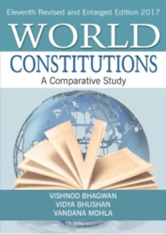 World Constitutions A Comparative Study by Vishnoo Bhagwan Vidya Bhushan, Vandana Mohla (Author) book cover