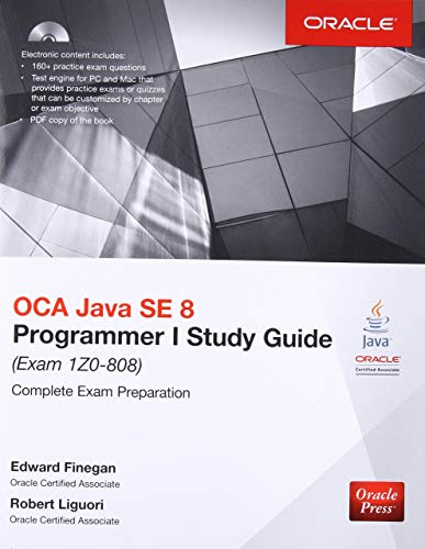 OCA Java SE 8 Programmer I Study Guide (Exam 1Z0-808) (Oracle Press) book cover