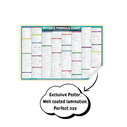 Physics Concept and Formulas Wall Chart For various Exams NEET JEE UPSC And Competitive Exams Formulae, Facts, Tables, Graphs Wall Chart Quick Revision Latest Poster Big Size– 1 January 2023