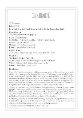 Taxmann's Negotiable Instruments Act 1881 [Bare Act with Section Notes] – Updated & Authoritative Statutory Referent Presenting the Act with Notes for Clear Interpretation & Practical Application