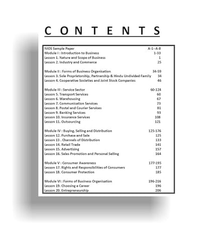 TOP NIOS Business Studies Guide Class 10 (T-215)