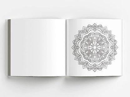 Mandala Art Book for Kids Tear Out Sheets (Enhance Art Coloring, Drawing Skills, Mandala Practice) High Quality Big 160 GSM for Frame After Colouring - Perfect Gift for Teens